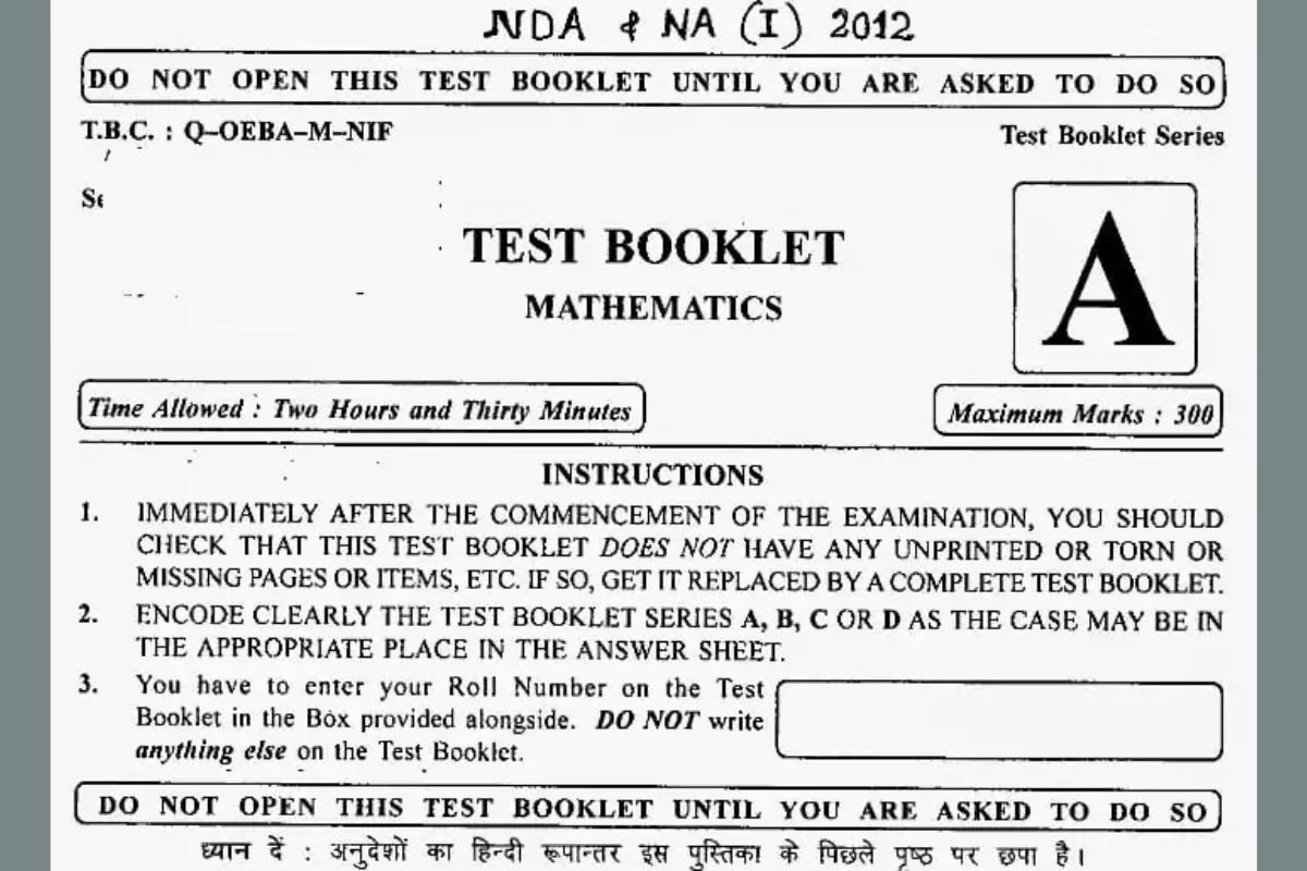 NDA 2024 Solved Question Papers: What to Expect in 2025