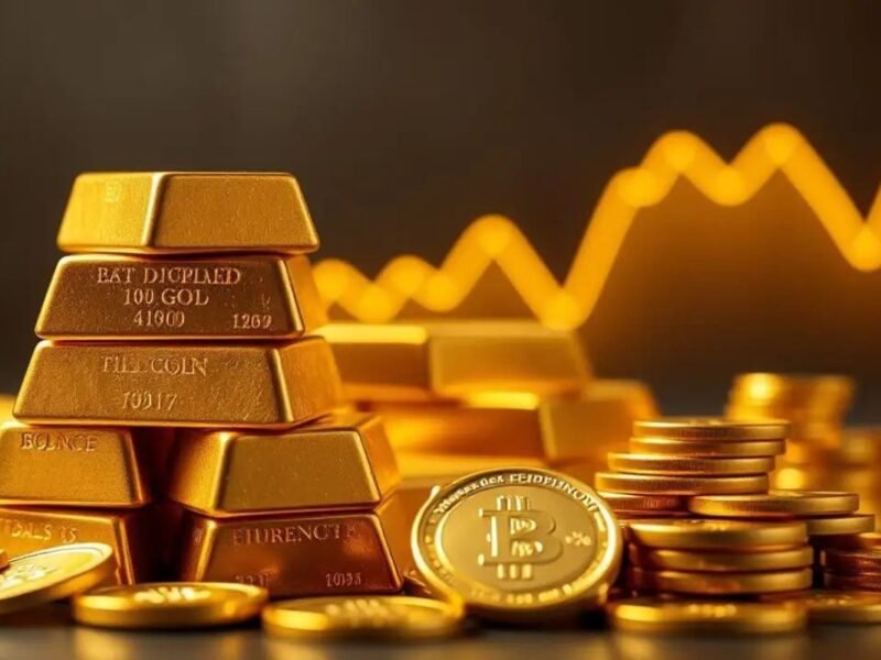 Gold Nears Record High Amid Trade War Jitters
