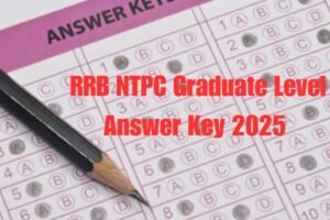 RRB NTPC Graduate Level Answer Key 2025 @rrbcdg.gov.in Live