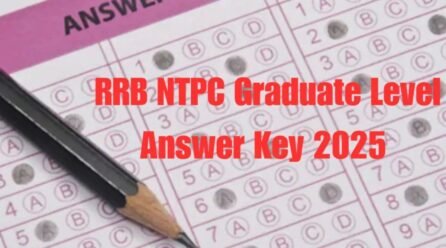 RRB NTPC Graduate Level Answer Key 2025 @rrbcdg.gov.in Live
