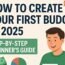 step by step first budget
