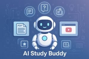 Use AI as a study buddy for: clean notes, quiz yourself, track weak spots